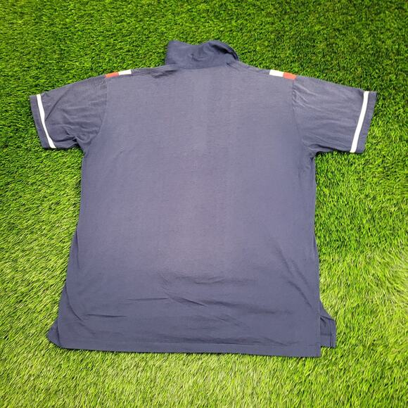 Vintage 90s Van-Heusen MOD Polo Shirt Large 22x28 Sun-Faded - Picture 2 of 16